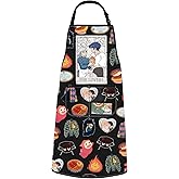 POFULL Anime Inspired Gift Anime Lover Gift The Lovers Apron With Pockets