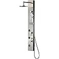 Vantory Shower Panel System Real #304 Stainless Steel Wall Mount,Rainfall,Multi-functional Massages Spray Jets,with 3-Functio