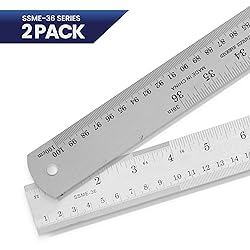 2 Pack Pacific Arc 36 Inch Stainless Steel Ruler