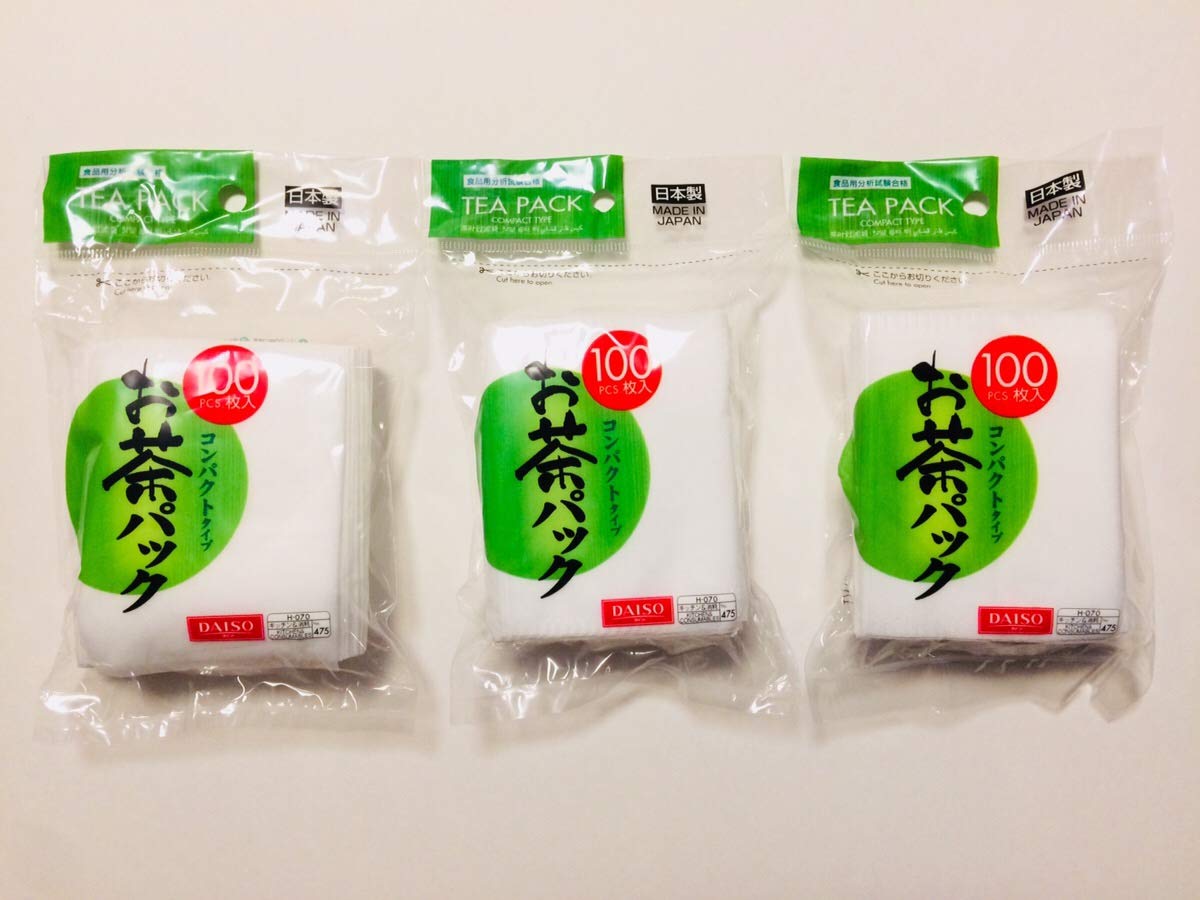 Daiso Japan 3x 100pcs Disposable Filter Bags for Loose Tea Hard