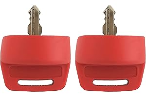 DVPARTS 2X Ignition Switch Key Cover Compatible with Polaris General Ranger Sportsman Quad RZR 570 800 900 XP1000 Yamaha G9 G14 G16 G22 G29 Golf Cart Key (Red)