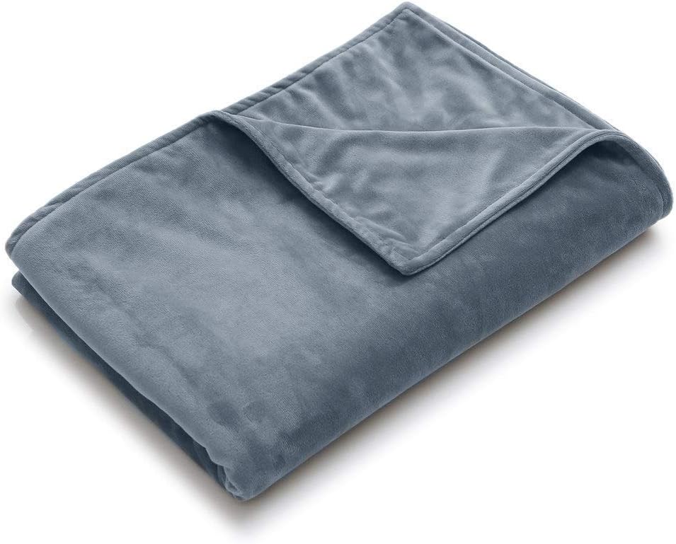 Amazon.com: YnM Minky Duvet Cover for Weighted Blankets (Dark Grey, 48
