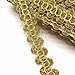Metallic Gold Gimp Braid Trim for Christmas, Costumes, Dancewear, Fascinators, Hats, Burlesque, Decorative Sold by The Roll (20 Yards/Roll)