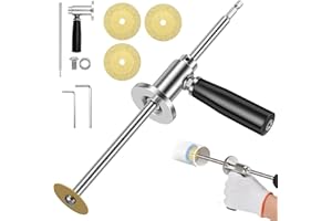 TASUNTE Pvc Inside Pipe Cutter, Inside Pipe Cutter for Pvc with Diamond Grit Cutting Wheel and Handle, 7 Inch Adjustable Cutting Depth for 1-1/2"- 8" PVC Pipe, for Impact Drivers and Drills