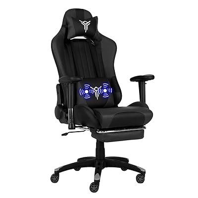 PULUOMIS Grey Swirl Massage Gaming Chair with Nigeria Ubuy