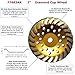 7” Concrete Turbo Diamond Grinding Cup Wheel for Angle Grinder 24 Segs