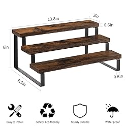 YINMIT Wood Display Riser Stand, Set of 2 Wooden