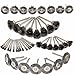 MOHOO Wire Brushes set 45PC Steel Wheel Brushes Dremel Accessories for Rotary Tools（Update Package)