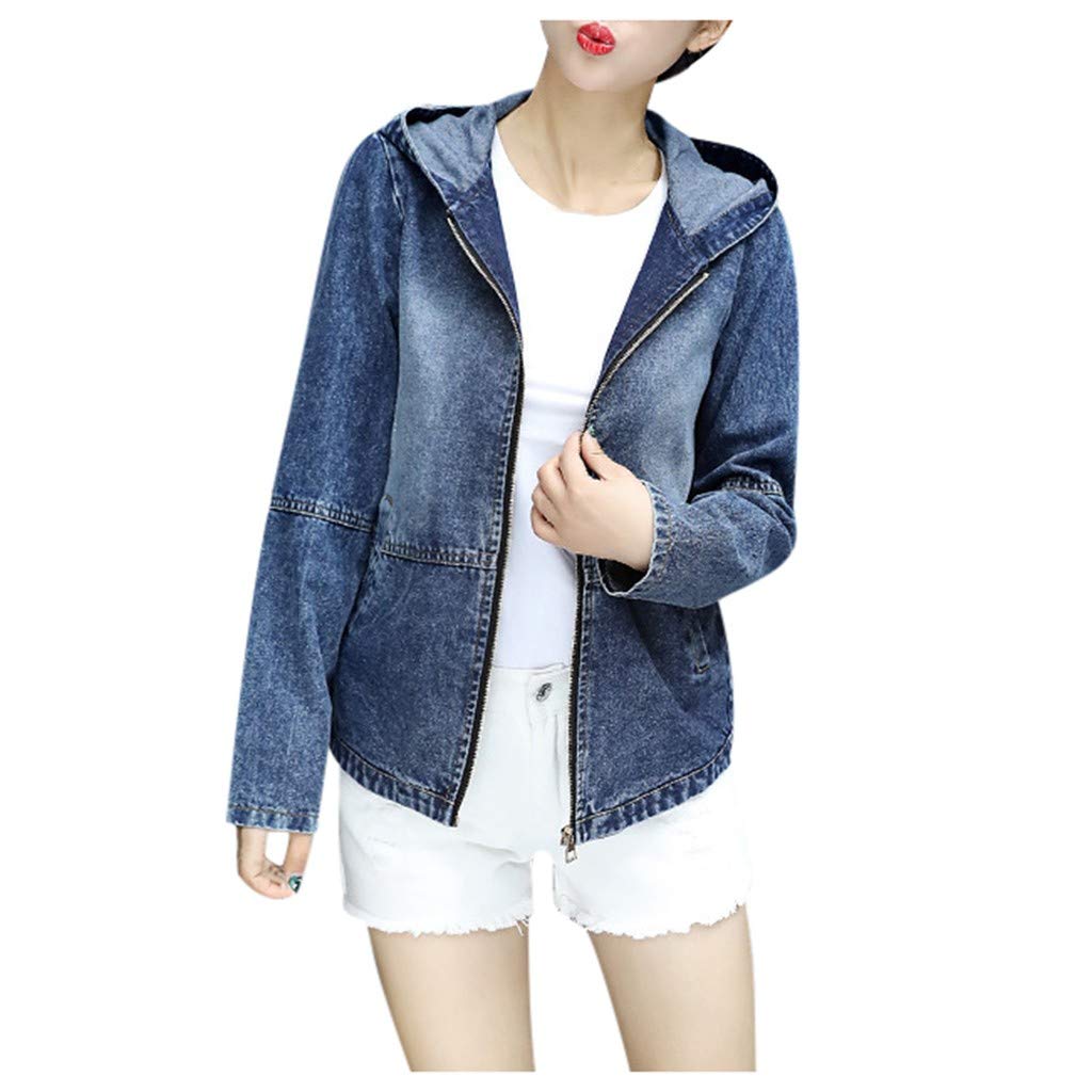 Buy Jumaocio Coat Womens Denim Hooded 