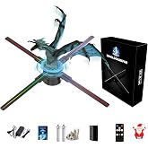 3DHologramFan,18.1" HologramFan with Remote/Bluetooth/WIFI/700 Video Library,Missyou Holographic Fan with HD LED 2000 * 1444PX Resolution Picture Fan Spinner Small for Shop/Bar/Christmas/Halloween