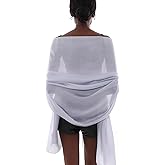 RUI VTRON Womens Scarf Pashmina Shawls and Wraps for Evening Dresses Like Chiffon Silk Scarf for Bridal Wedding