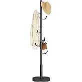 SONGMICS HOME Cactus-Shaped Coat Rack, Coat Rack Freestanding, Coat Rack Stand with 8 Sturdy Hooks, with Curved Ends, 69 Inch