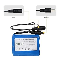 KBT 12V 1200mAh Rechargeable Li-ion Battery, 12V