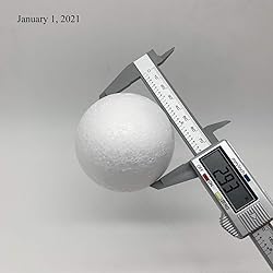 Crafjie Craft Foam Balls 3 Inches in Diameter