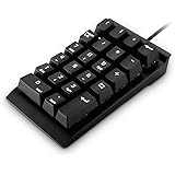 Mechanische Numeric Keypad, Jelly Comb USB-Kabel Zifferntastatur 22-Taste Ziffernblock / Numerische Finanzbuchhaltung Tastatur / Ziffernblock - Schwarz