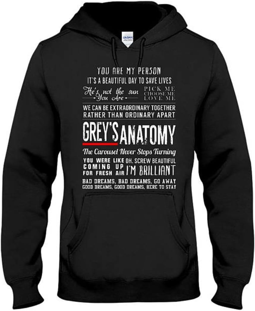 superhotapparel Greys Anatomy Quotes Hoodie Shirt Merchandise Gifts - Youre My Person