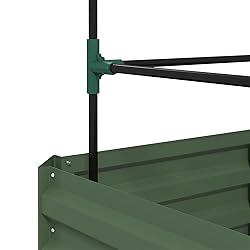 Outsunny Galvanized Raised Garden Bed, 55" Tall