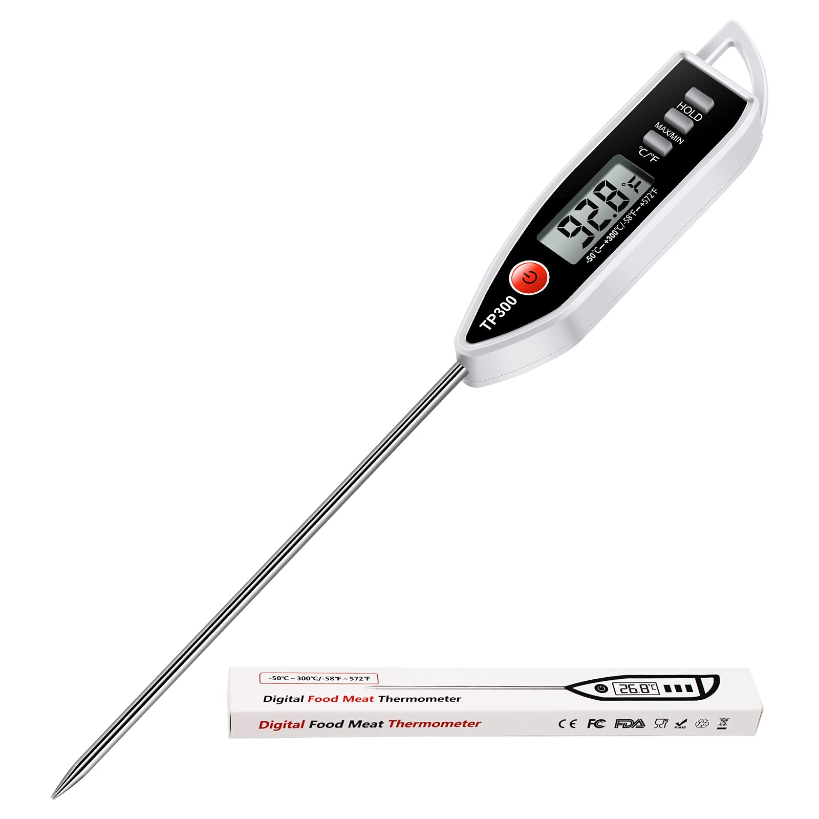 Photo 1 of Meat Food Thermometer, Digital Candy Cooking Thermometer, Kitchen Cooking Thermometer Instant Read for BBQ Grill, Oil, Milk, Bath Water, Deep Fry, Candle Temperature