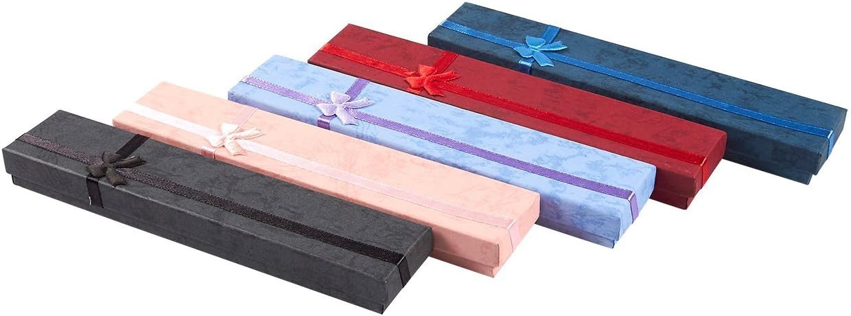 24-Piece Gift Box Set - Jewelry Box for Anniversaries, Weddings, Birthdays, Assorted Colors - 7.9 x 0.8 x 1.6 Inches: Home & Kitchen