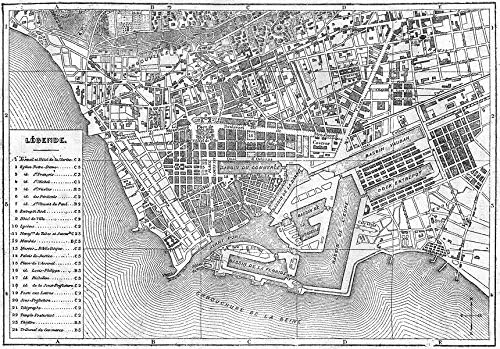 Amazon Com Seine Maritime Le Havre Plan De La Ville Du Havre 1880 Old Map Antique Map Vintage Map Seine Maritime Maps Posters Prints