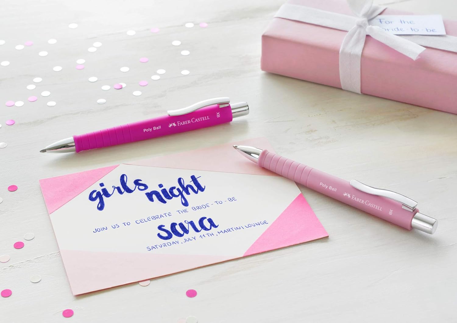 Faber-Castell Poly Ball XB Ballpoint pen - Rose, Blue - Image 4