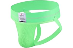 BRODDLE Men's Jockstrap Stretchy Nylon Mesh Pouch Performance Workout Athletic Supporters for Men