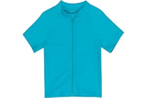 SwimZip UPF 50+ Short Sleeve Rash Guard for Boys' and Girls' - Baby, Toddler, Kids
