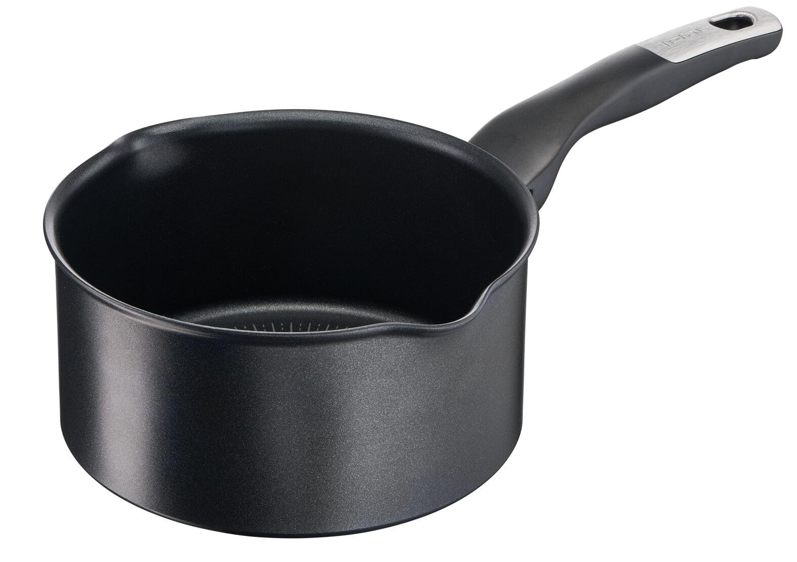 Tefal Unlimited Saucepan 20 cm (2.9 L), Pouring Spouts, Non-Stick, Scratch-Resistant, Easy-Clean Coating, Thermo-Signal, All Heat Sources Including Induction, Made in France G2553002 Black