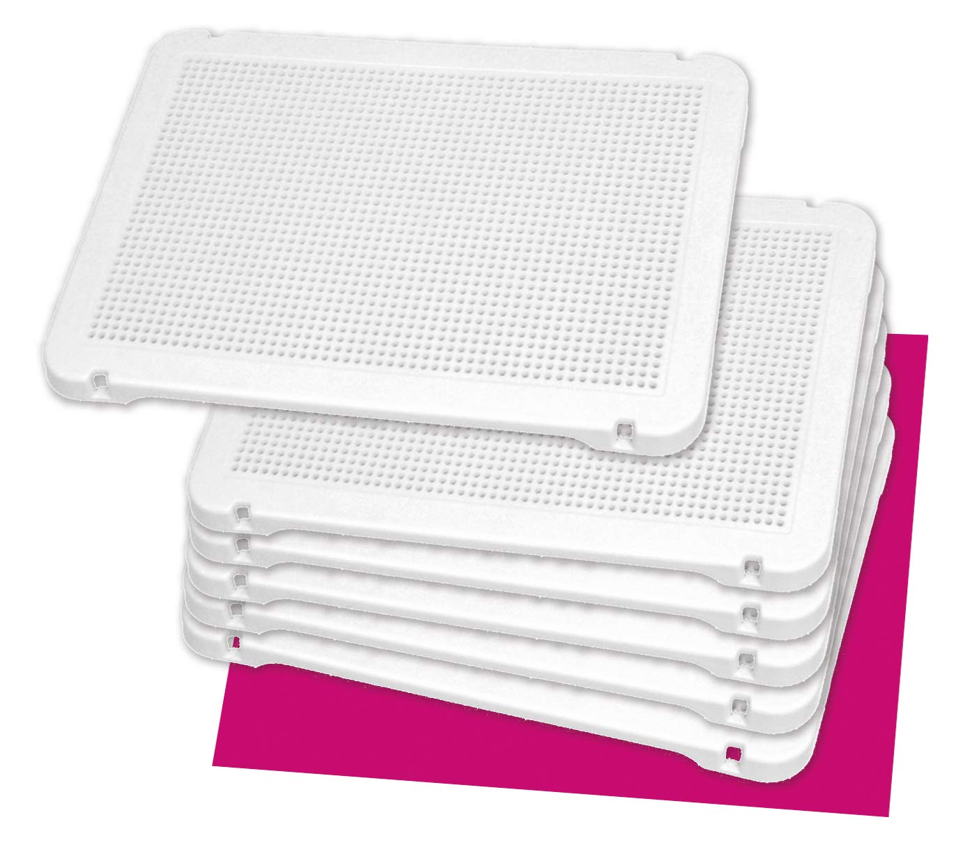 Miniland Toy, Multi-Color (6 Pieces, Ages 3-6, Miniland White Peg Board)