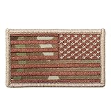 American Reverse Flag Patch With Hook And Loop Back Multicam