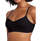 Tarbo Womens Wireless Seamless Bra Ultra-Stretch Comfortable Adjustable Supportive Everyday T-Shirt Bra with Spaghetti Straps