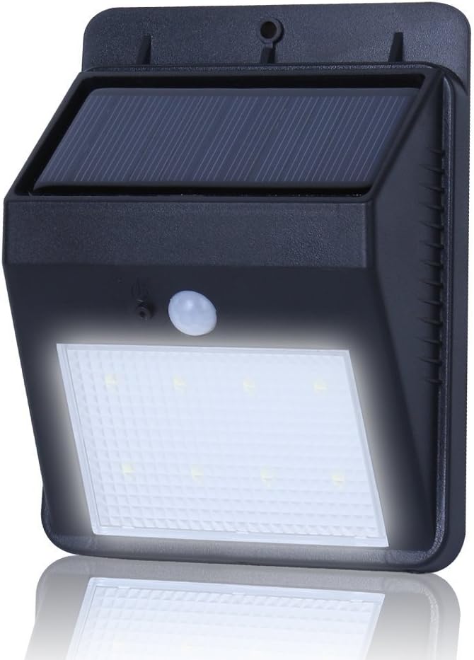 LED Solar Motion Sensor Lights, Four Stone 3-in-1 Waterproof Solar Energy Powered Security Light Outdoor Bright Light Lamp with 3 Intelligient Modes for Garden, Outdoor, Fence, Patio, Deck, Yard etc