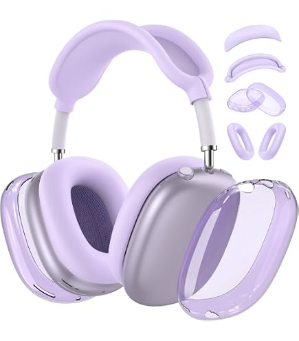 Amazon.com: MOLOPPO Transparent Purple Case for AirPods Max 2/1