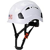 Carbon Fiber Pattern Hard Hats - Construction OSHA Approved Hard Hat,ANSI Z89.1 Type 1 Class C Adjustble Vented Safety Helmet for Men Women,6-Pt Suspension Low Profile Hard Hat with Chin Strap Cascos