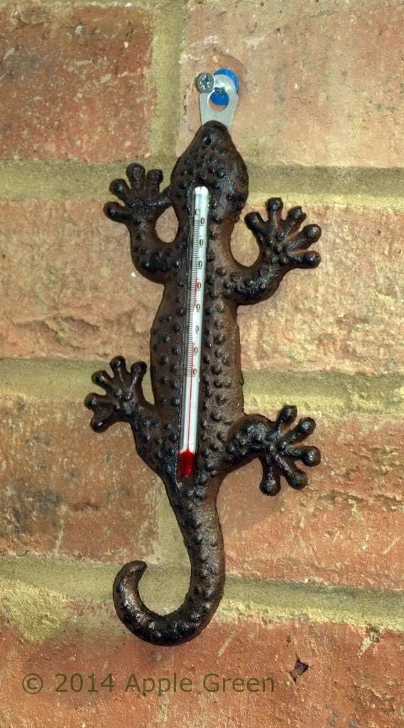 Gecko Cast Iron Garden Thermometer Dark Brown 20 cm Amazon.co.uk
