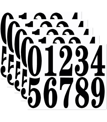 Duro Gothic/Black Permanent Vinyl Letters & Numbers – 852-teiliges Set Mit Buchstaben, Zahlen & Symbolen