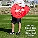 GoSports Foldable Pop Up Soccer Goal Nets, Set of 2, With Agility Training Cones and Portable Carrying Case for Kids & Adults (Choose from 2.5', 4' and 6' sizes)