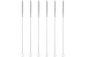 PATIKIL 12" Wire Tube Cleaner, 6Pcs 0.2" Diameter Stainless Steel Wire Tube Cleaner Pipe Cleaning Supplies for Auto Parts, Bo