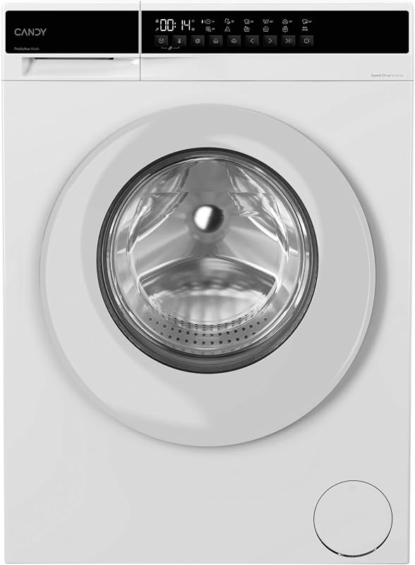 ProWash 100 EY 2108-S, Lavadora 10 KG, 1200 RPM, Display Digital con botones, Proactive Wash, 12 Programas, Motor Inverter, Inicio Diferido 24H, Bloqueo Infantil, Smart Spray, Silenciosa, Blanco