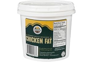 Cornhusker Kitchen - Chicken Fat, Chicken Schmaltz - Keto, Paleo, Whole30 (1.5 Pound Tub)