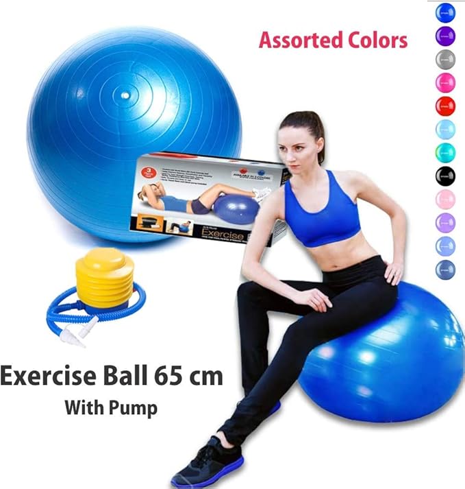 Perfect Exercise Ball 65 CM With Pmp Anti Burst For Fitnes Gym