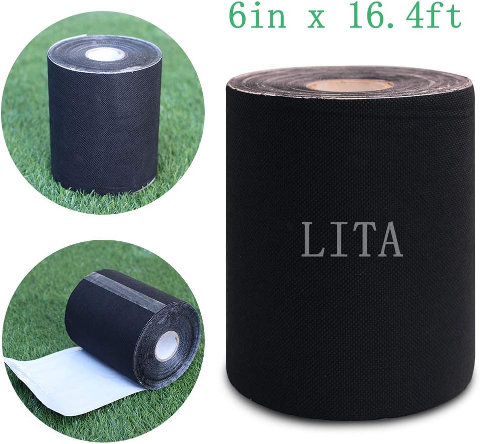 LITA Artificial Grass Tape 6in x 16.4ft, Self-Adhesive Seaming Turf Tape Lawn Adhesive Synthetic Turf Seam Glue Lawn Tape for Joining Fake Grass Carpet Joint Tape Connecting Lawn Mat Rug (15CM X 5M)