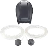 Pontec PondoAir Set 450 6 Watt Pond Air Pump Dual Outlets IP44 Quiet view 2
