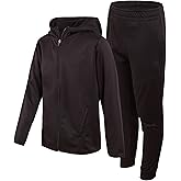 New Balance Boys Sweat Suit Set - 2 Piece Soft Performance Fleece Zip Up Hoodie and Jogger Track Pants for Boys (Sizes: 8-16)
