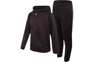 New Balance Boys Sweat Suit Set - 2 Piece Soft Performance Fleece Zip Up Hoodie and Jogger Track Pants for Boys (Sizes: 8-16)