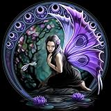 Iainstars Diamond Painting Butterfly Girl Fairy 5D DIY Embroidery Home Decor