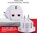 SOHAL UK to EU Travel Adapter Type C E F Plug Multi-Device Input view 5