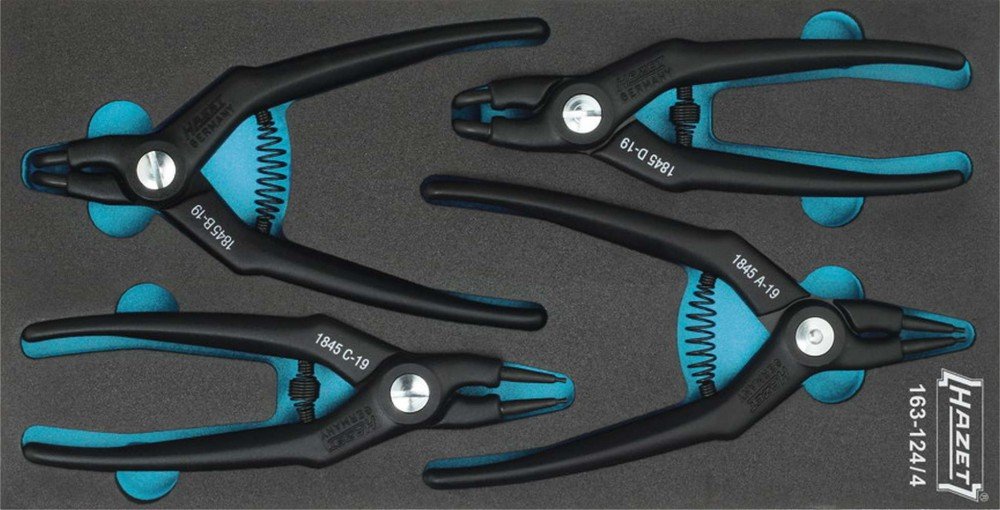 HAZET 163-124/4 Circlip Pliers Set - Multi-Colour