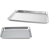 Nordic Ware Natural Aluminum Commercial Baker's Half Sheet and Baker's Quarter Sheet