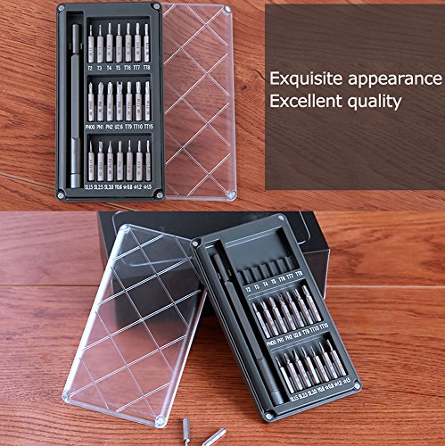 Electronic Screw Driver Set with Alloy S2 Strong Steel, Magnetic Craftsman Screwdrivers Smartphone Repair Tool Kit 22 Pcs for Fixing Eyeglasses, iPhone, MacBook, Watch, Camera, Laptop from FUJIWARA